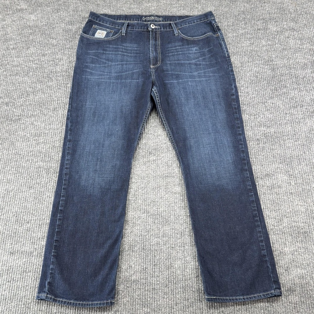 Cinch Jeans Mens 38x32 Blue Medium Wash Straight Stretch Denim Casual Pants